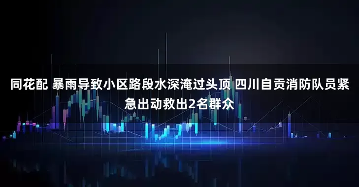 同花配 暴雨导致小区路段水深淹过头顶 四川自贡消防队员紧急出动救出2名群众