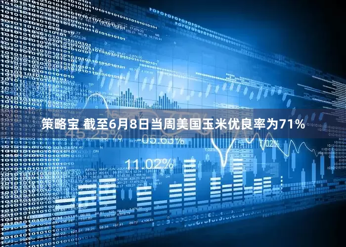 策略宝 截至6月8日当周美国玉米优良率为71%